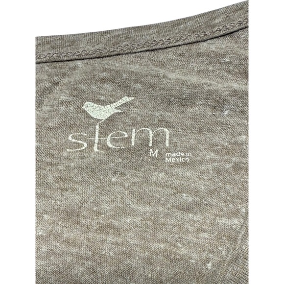 Stem Long Sleeve Top Knit Pocket Casual Comfy Everyday Tee Shirt Sz M organic - Picture 3 of 9
